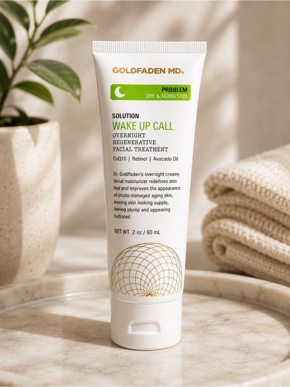 Goldfaden MD Wake Up Call Overnight Regenerative Facial Treatment 60ml NEW